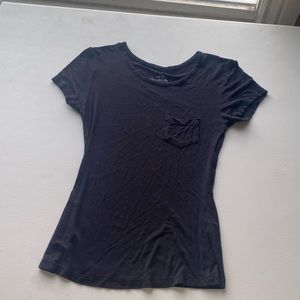 Black tight fitted t-shirt